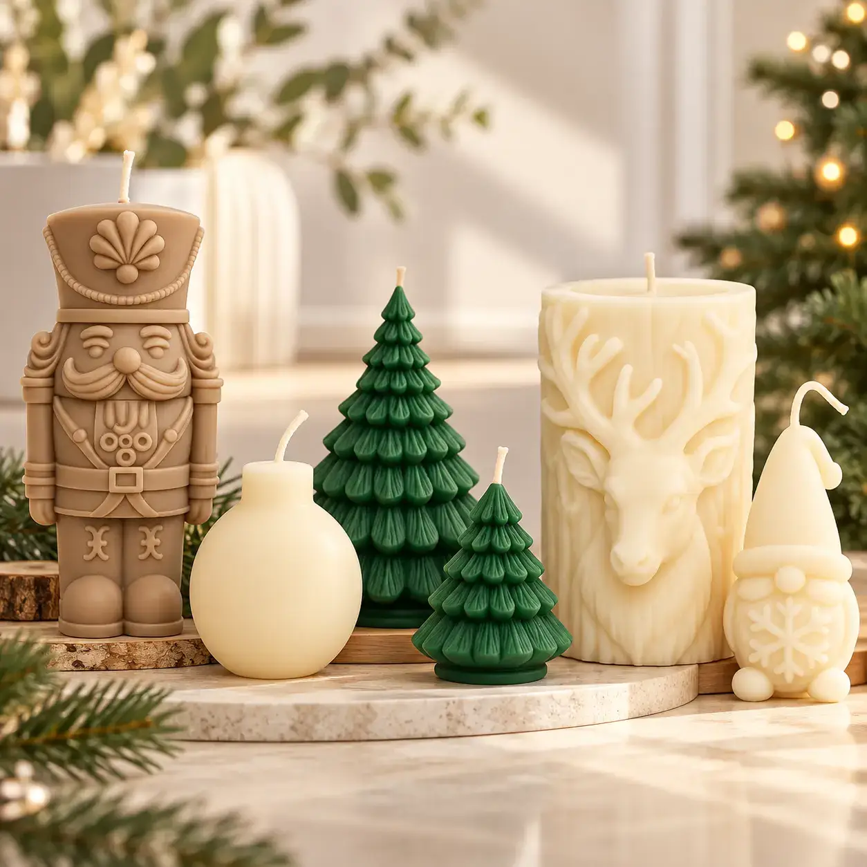 Bougies et créations artisanales de Noël Calabougies