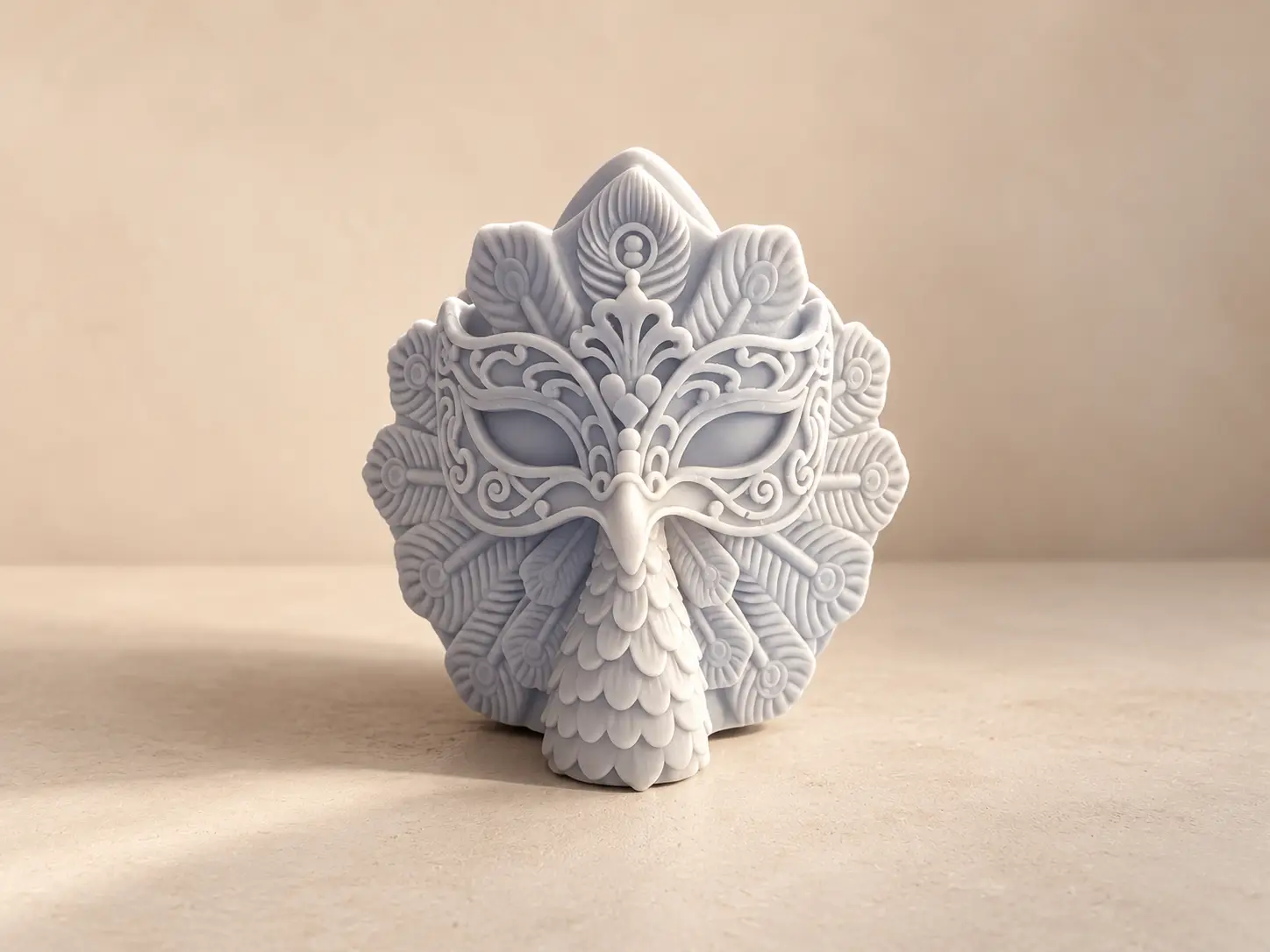 Bougie d&eacute;corative Paon Royal en cire v&eacute;g&eacute;tale de soja